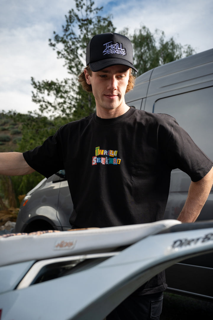 Classic Embroidered Foam Trucker - Lavender