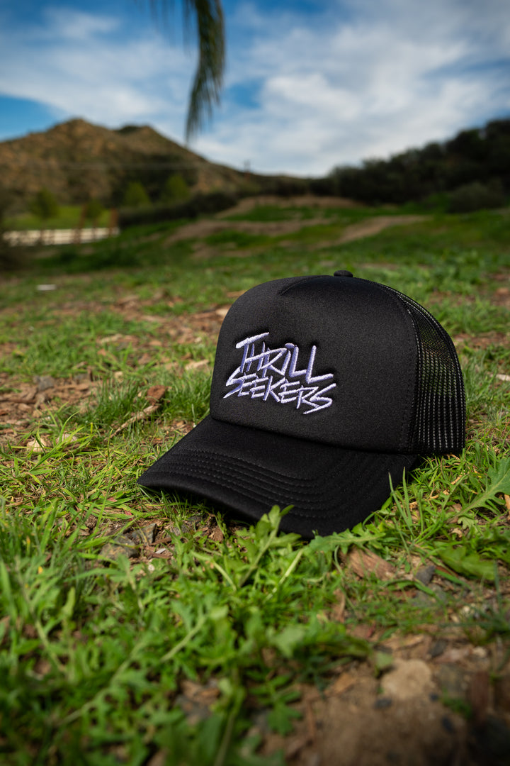 Classic Embroidered Foam Trucker - Lavender