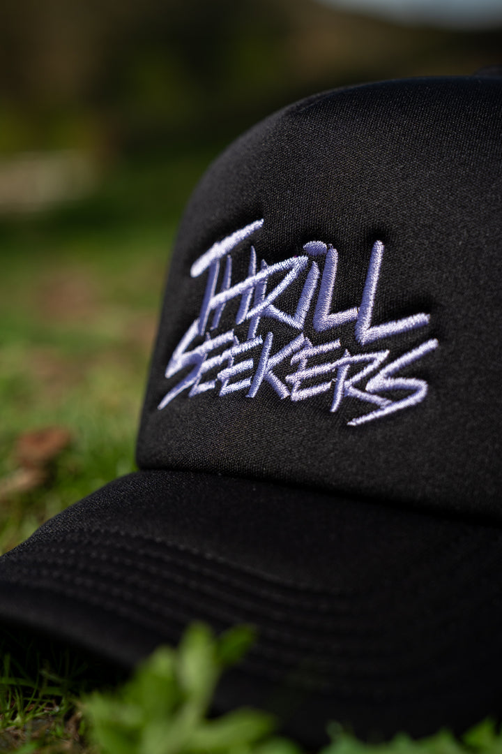 Classic Embroidered Foam Trucker - Lavender