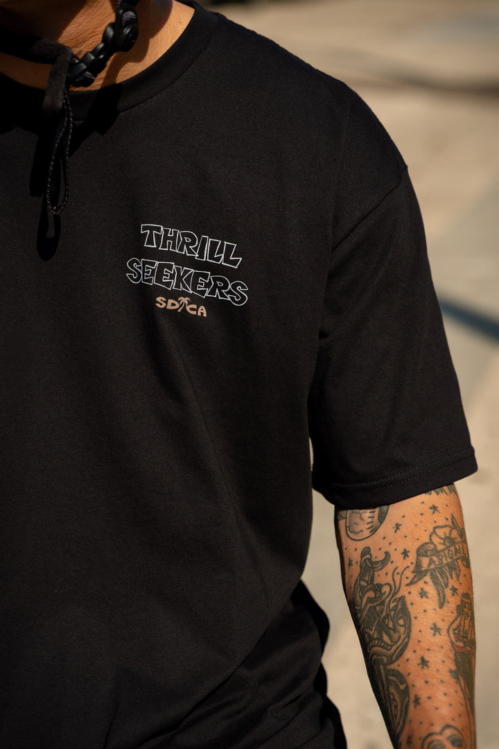 Surf Moto Tee - Black