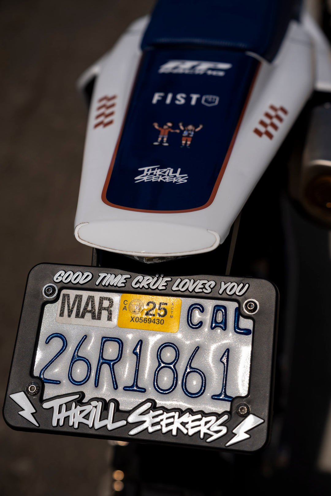 Moto License Plate Ring