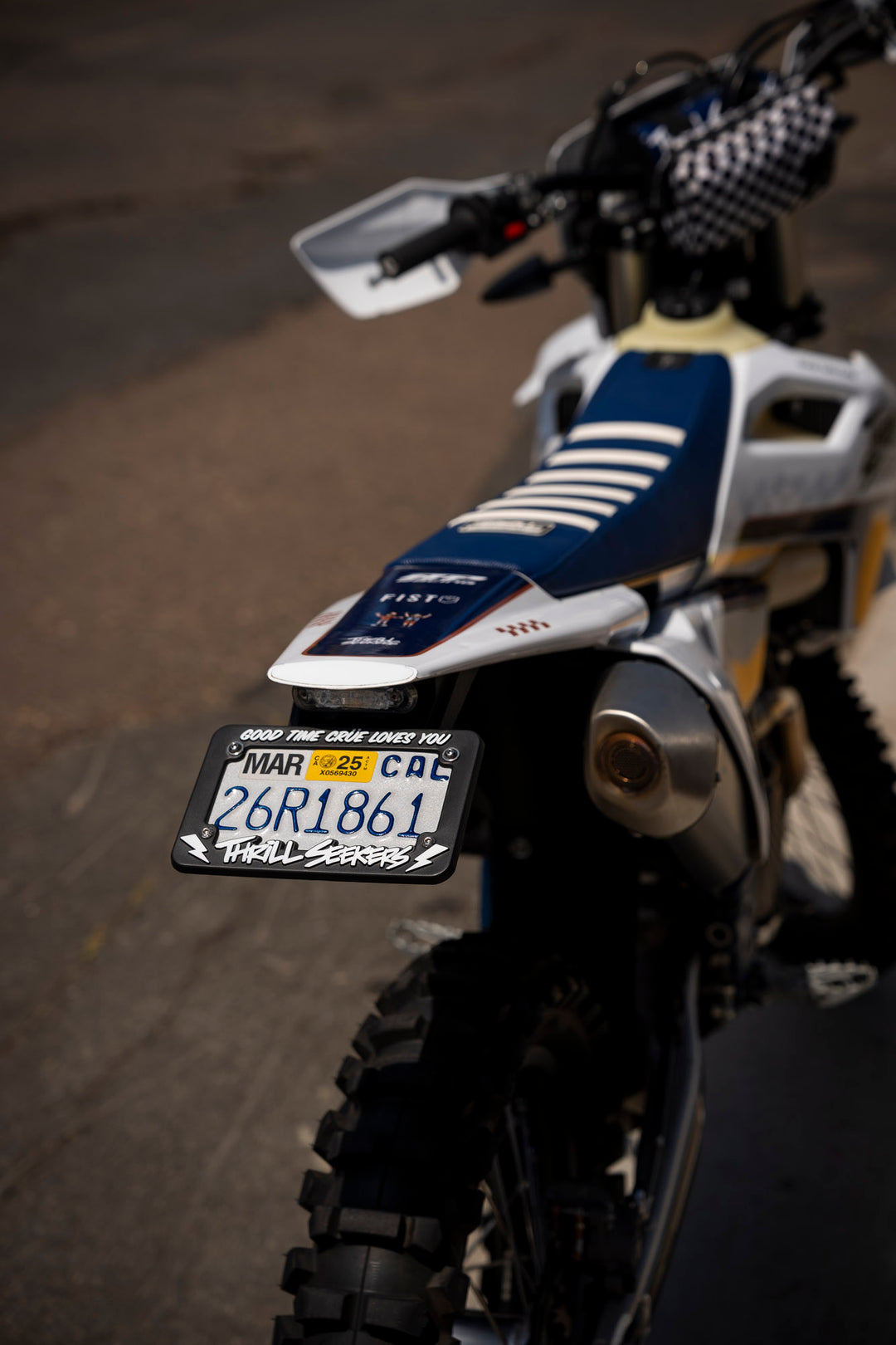 Moto License Plate Ring