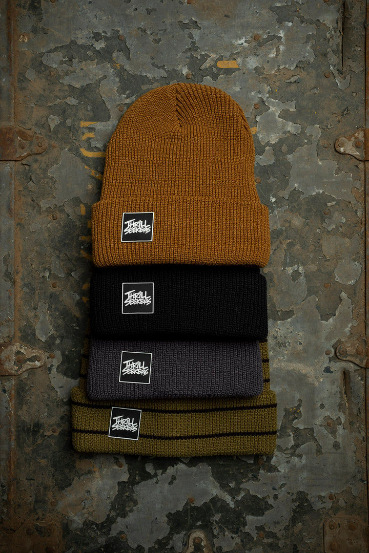 Classic Knit Beanie - Green Stripe