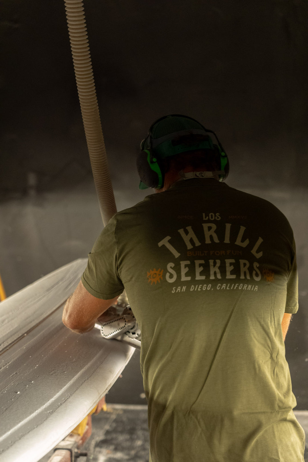 Los Thrill Seekers Tee - Faded Olive
