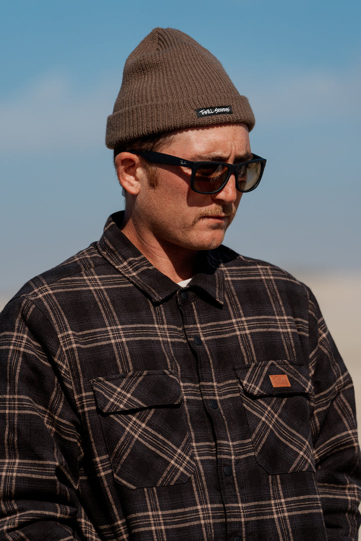 Knit Beanie - Walnut
