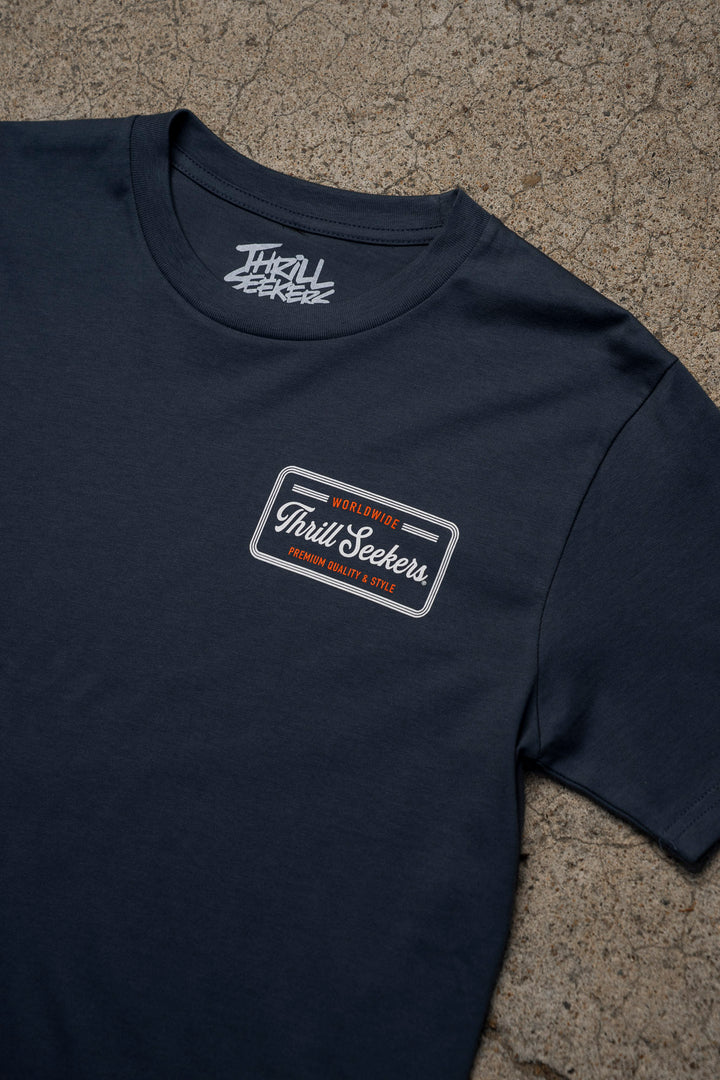 Worldwide Tee - Dusted Navy