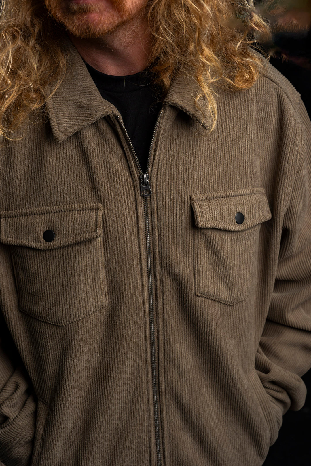 Zip Cord Jacket - Dusty Sage