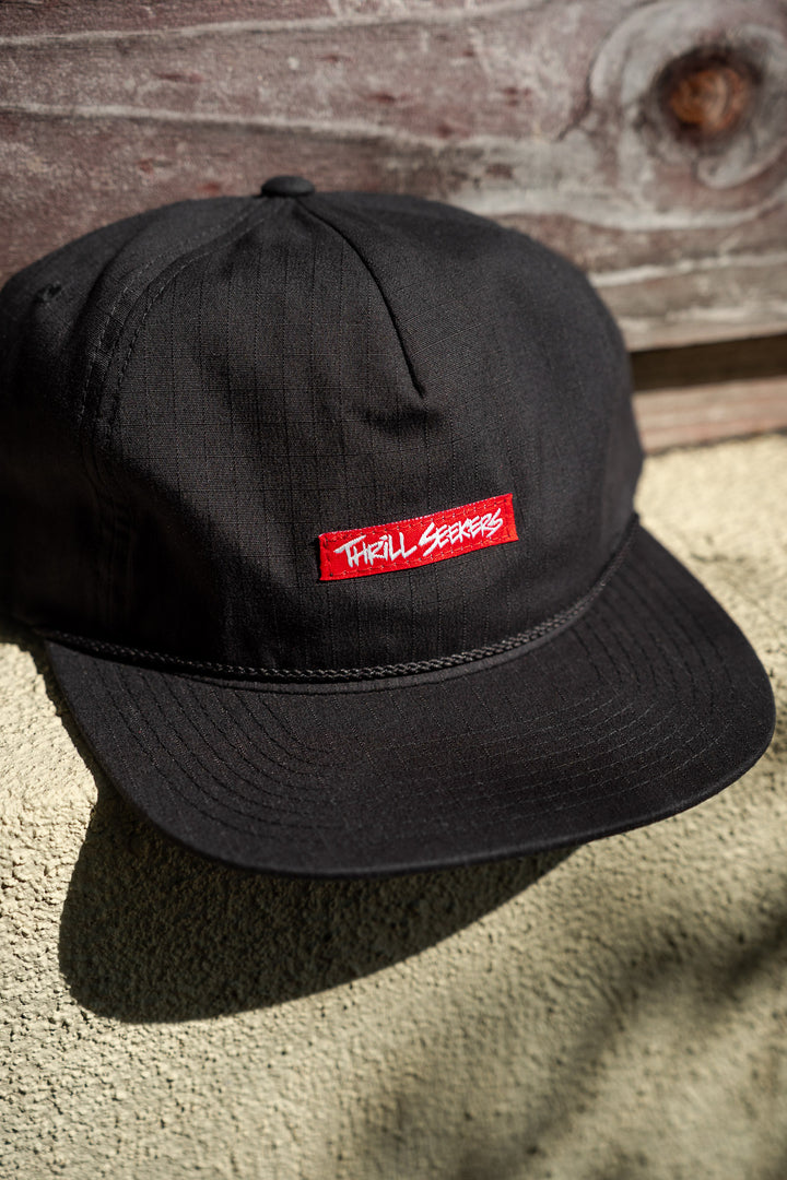 Red Label Roper Cap - Black