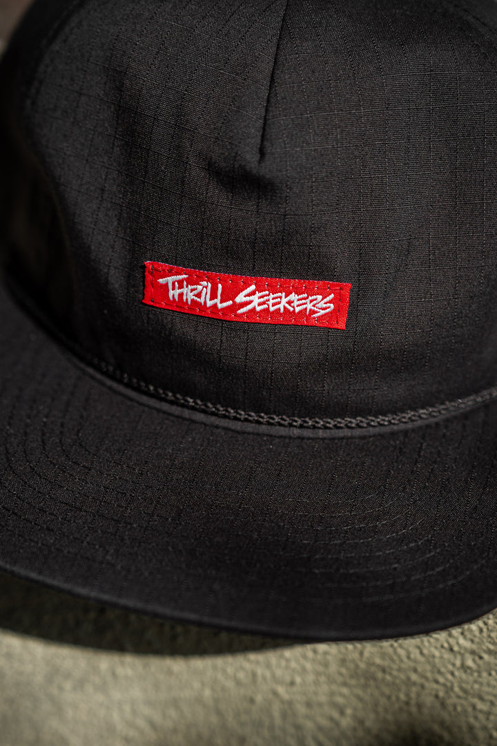 Red Label Roper Cap - Black