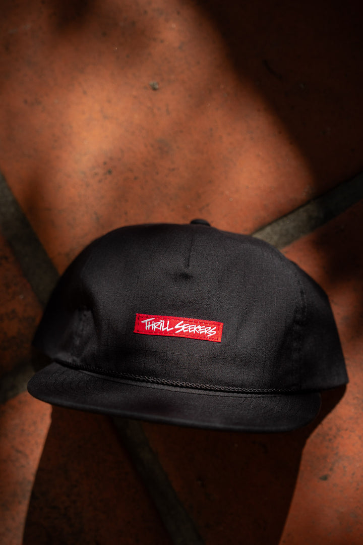 Red Label Roper Cap - Black