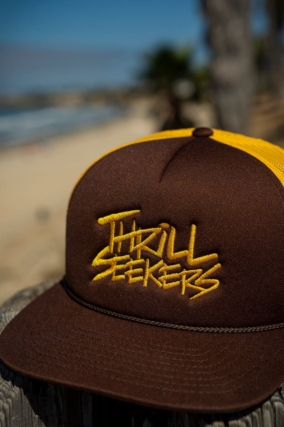 classic foam trucker brownyellow