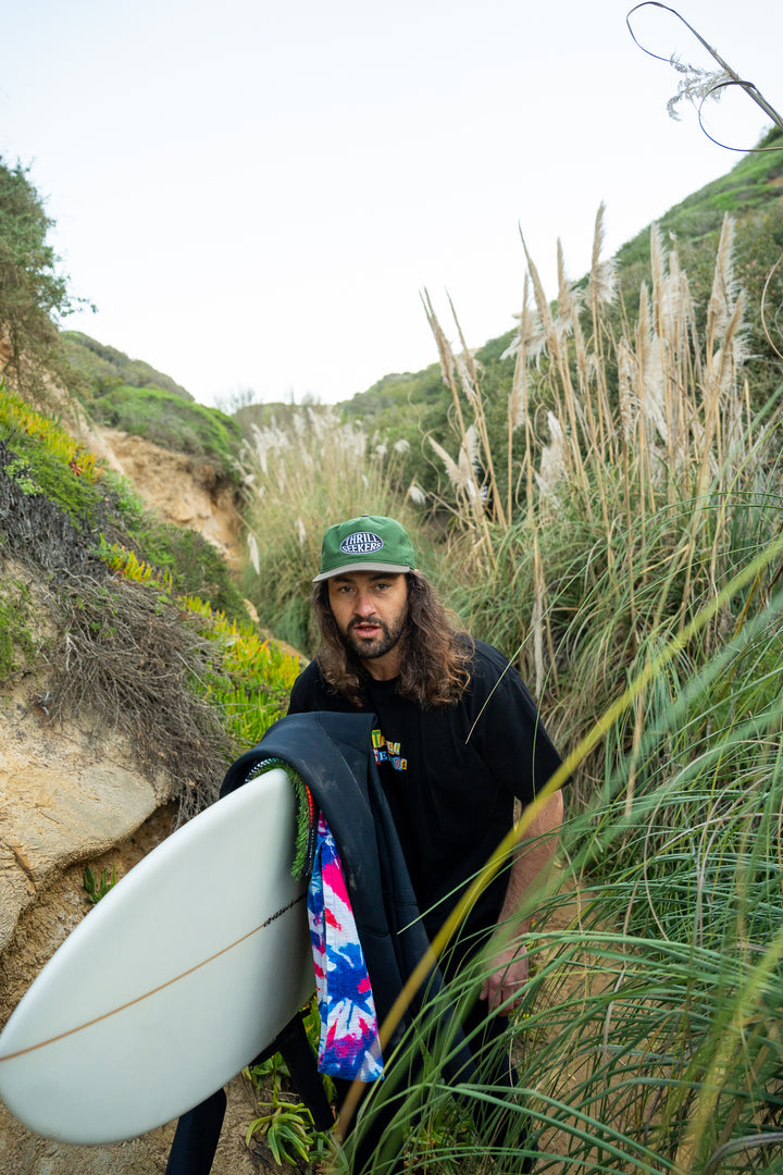 Oval Relaxed Snapback - Green/Brown