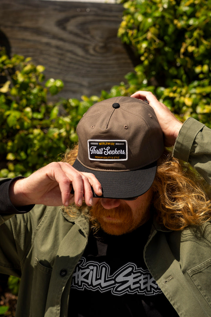 Worldwide Relaxed Snapback - Walnut/Black