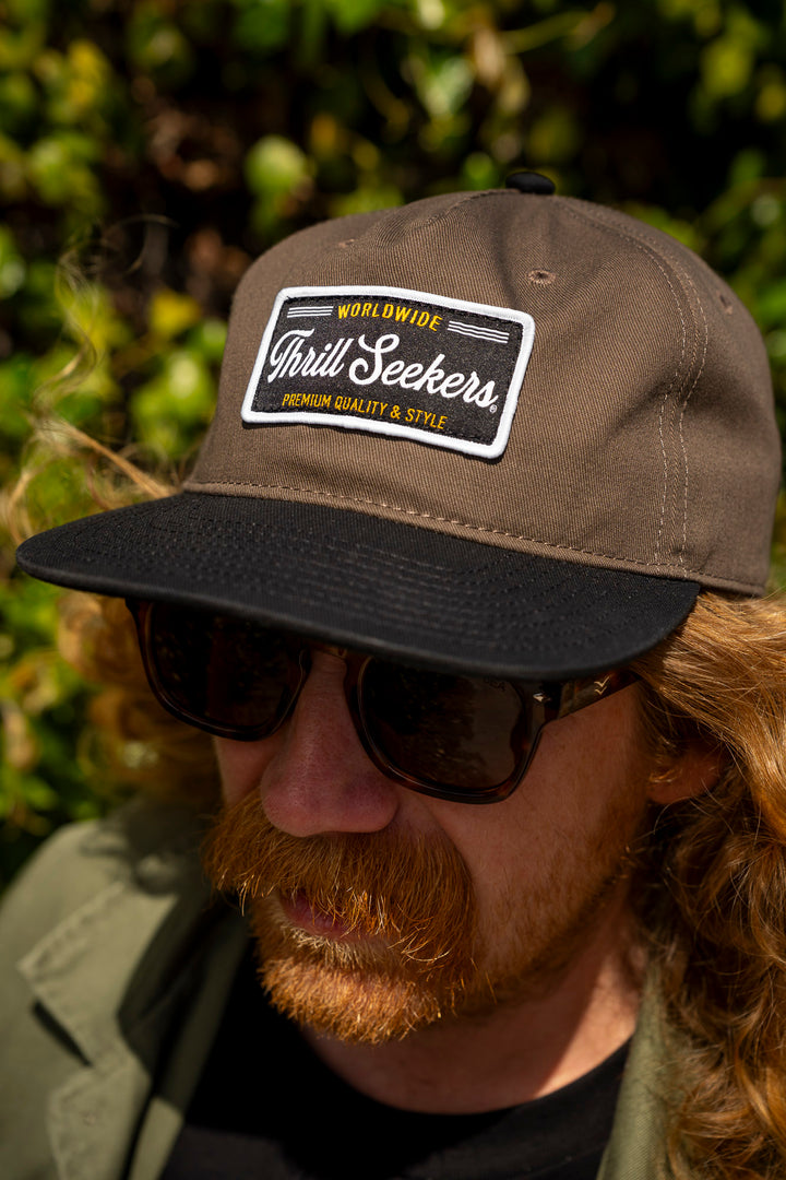 Worldwide Relaxed Snapback - Walnut/Black