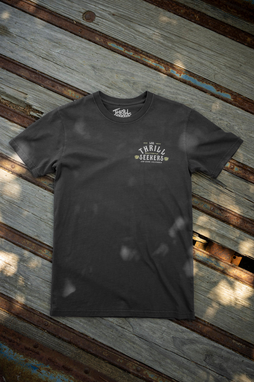 Los Thrill Seekers Tee - Faded Black