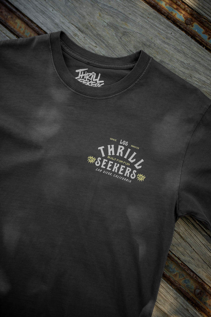 Los Thrill Seekers Tee - Faded Black