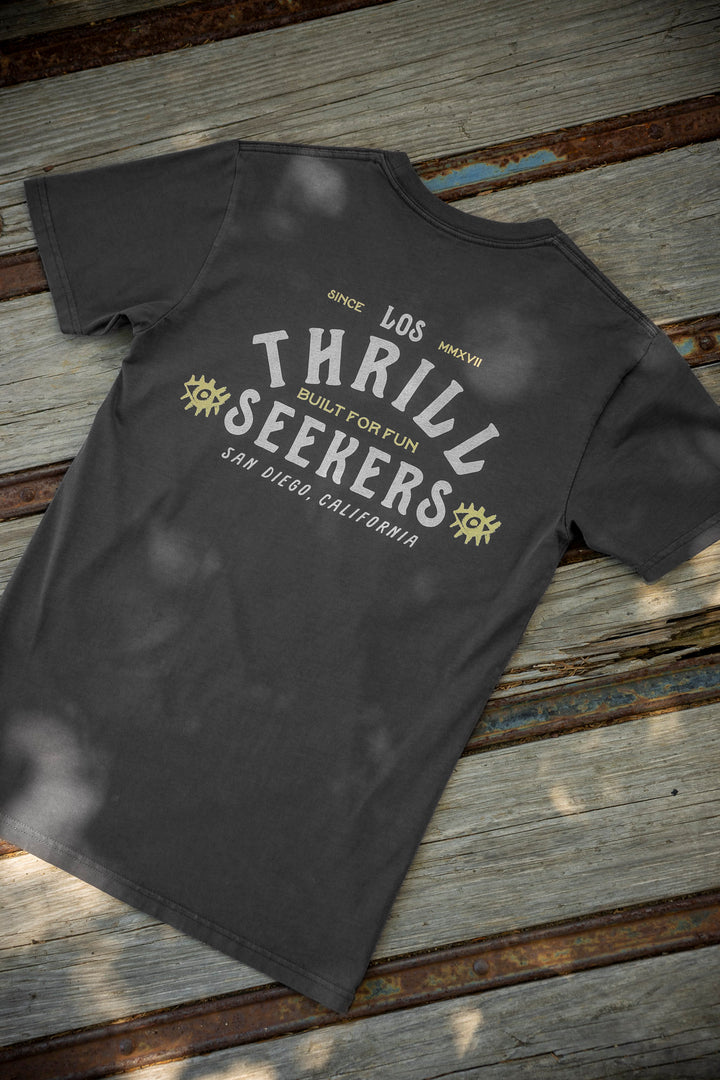 Los Thrill Seekers Tee - Faded Black