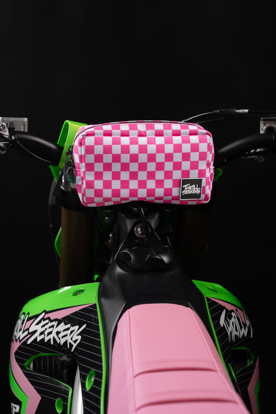 Pink/White Chex Bar Bag