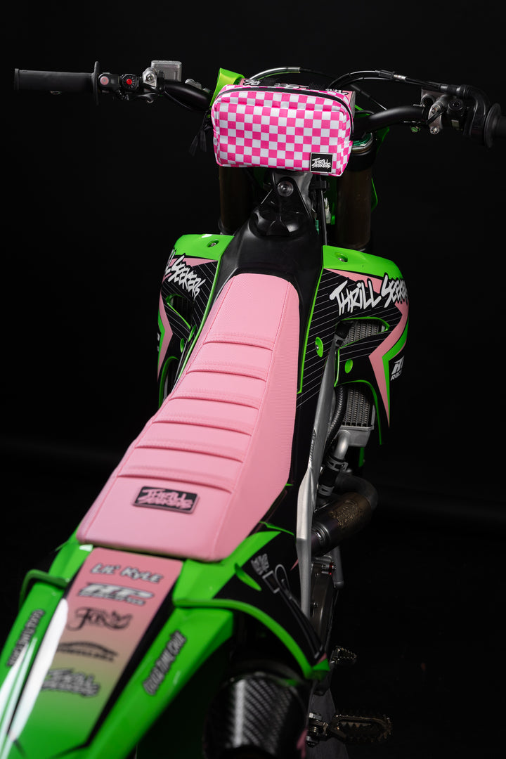 Pink/White Chex Bar Bag