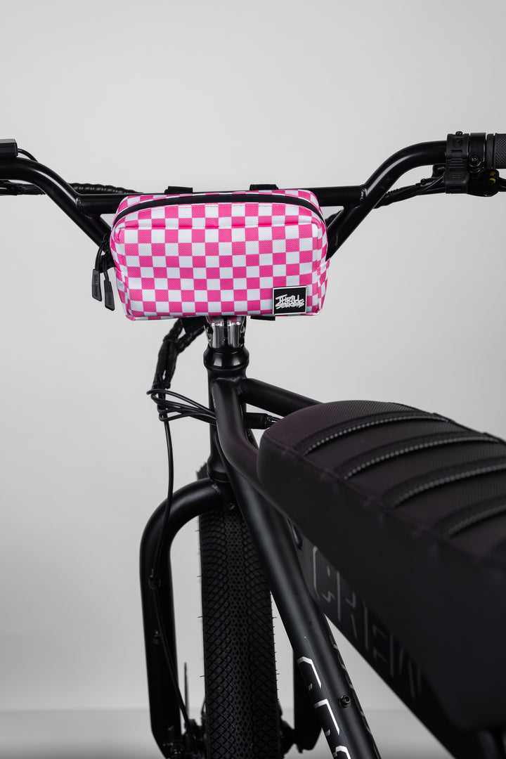 Pink/White Chex Bar Bag