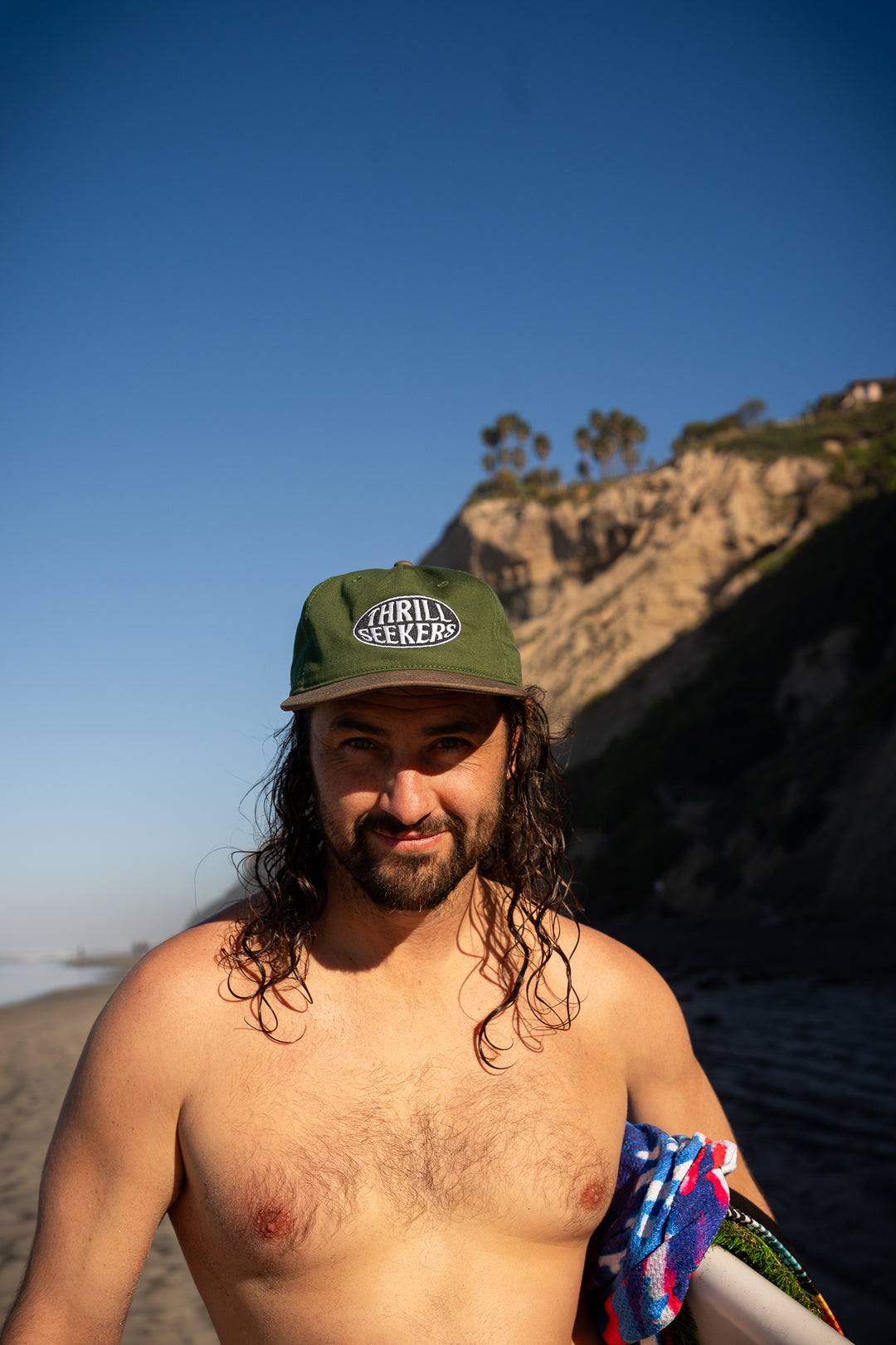 Oval Relaxed Snapback - Green/Brown