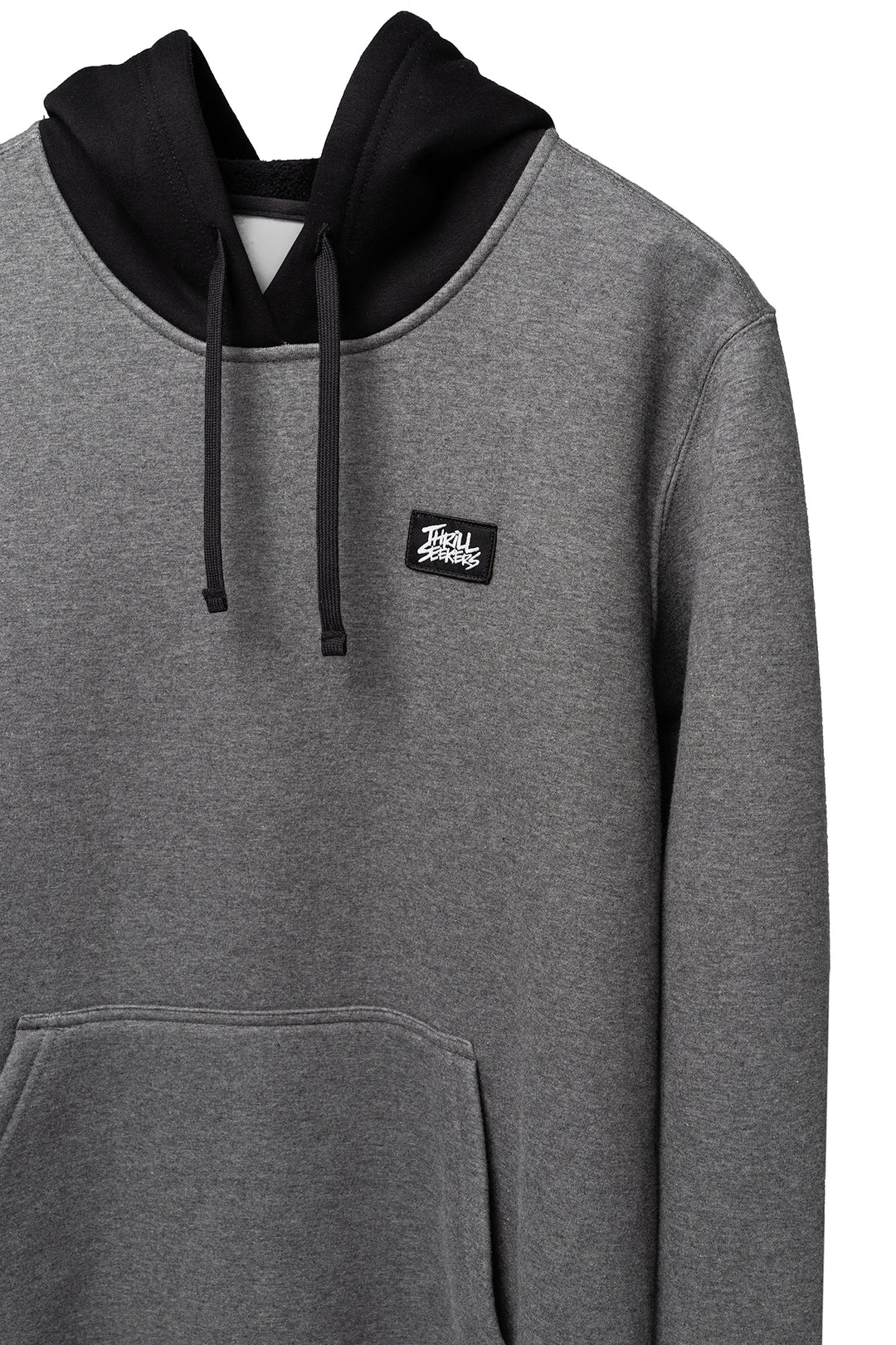 Label Hoodie - Charcoal/Black