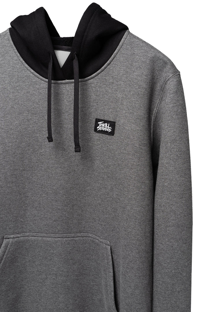 Label Hoodie - Charcoal/Black