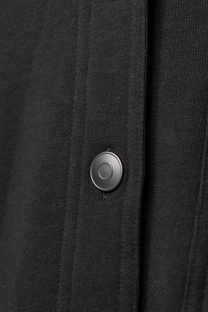 Babes Button Jacket - Charcoal