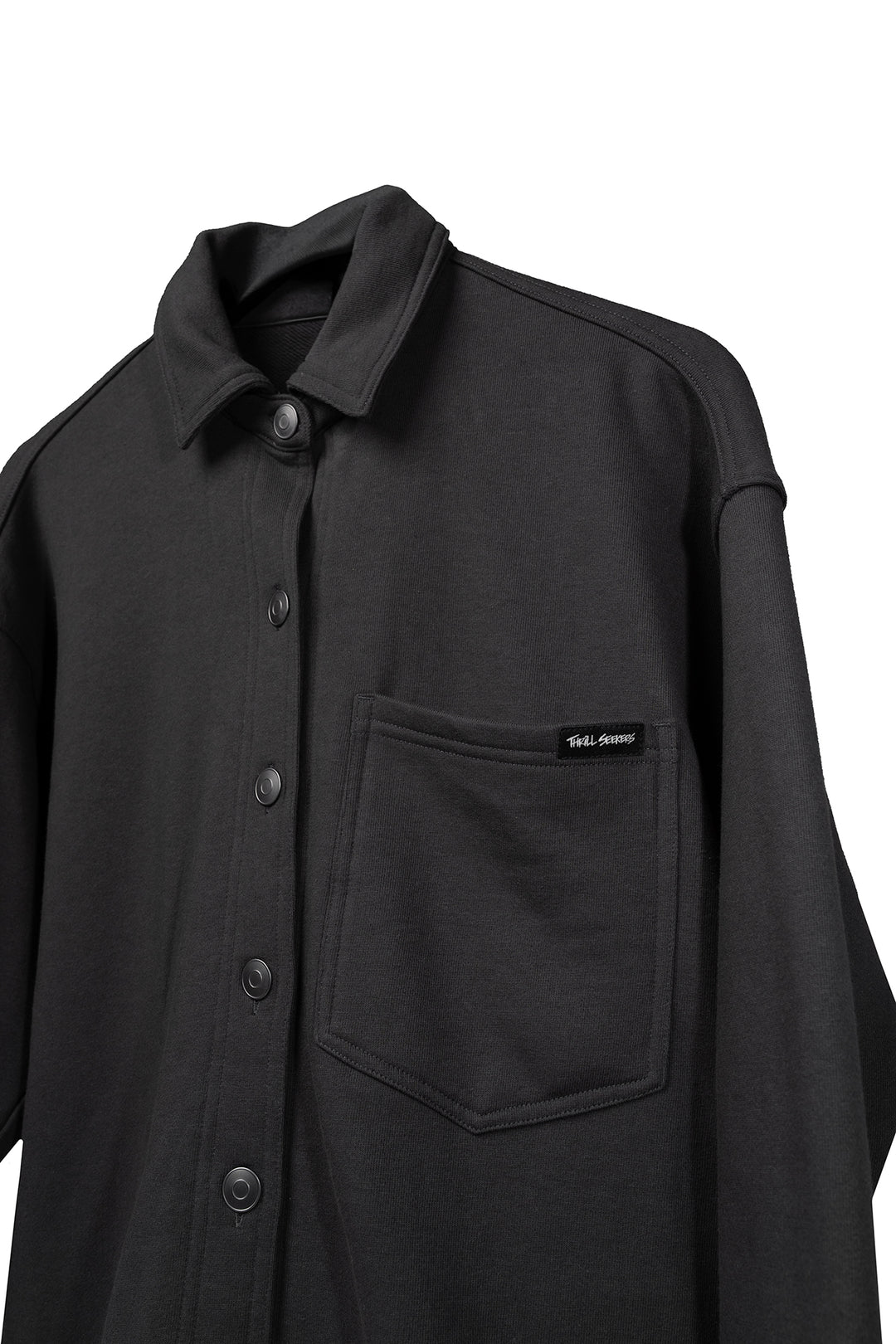 Babes Button Jacket - Charcoal