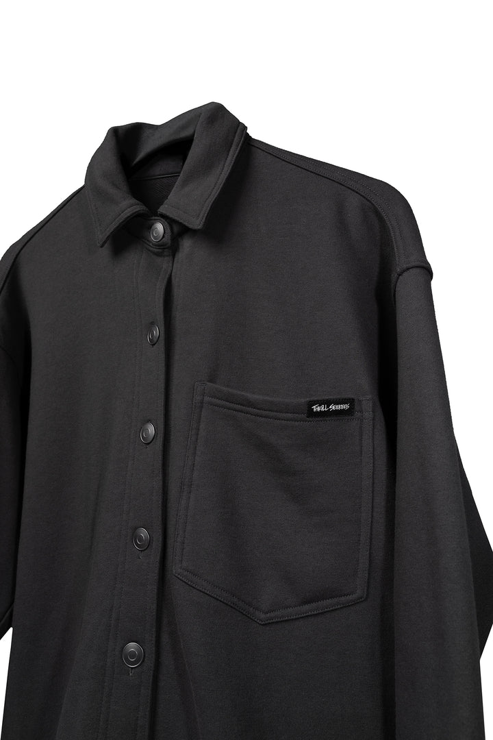 Babes Button Jacket - Charcoal