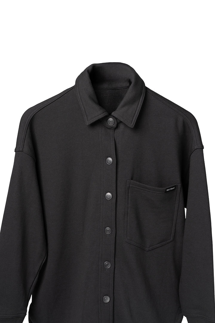 Babes Button Jacket - Charcoal