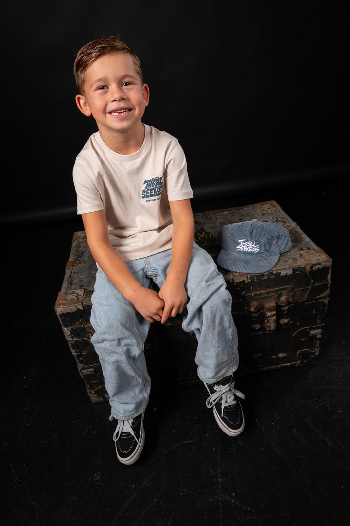 Kids Cord Cap - Blue
