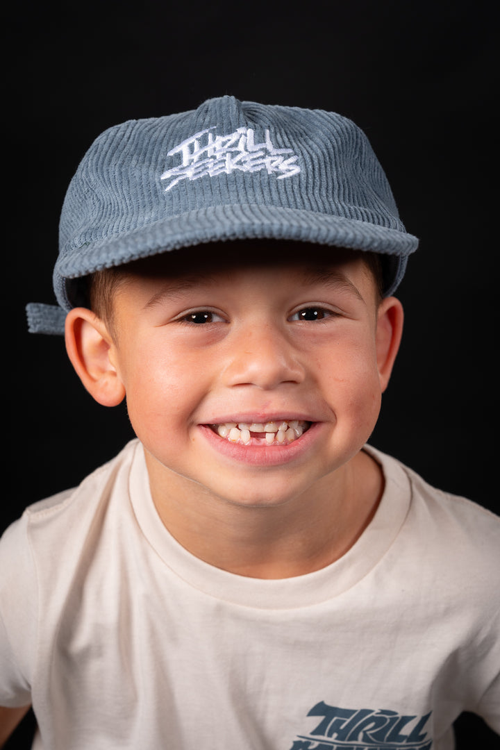 Kids Cord Cap - Blue