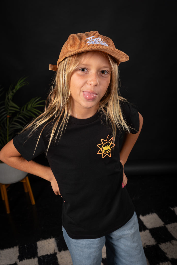 Kids Cord Cap - Rust