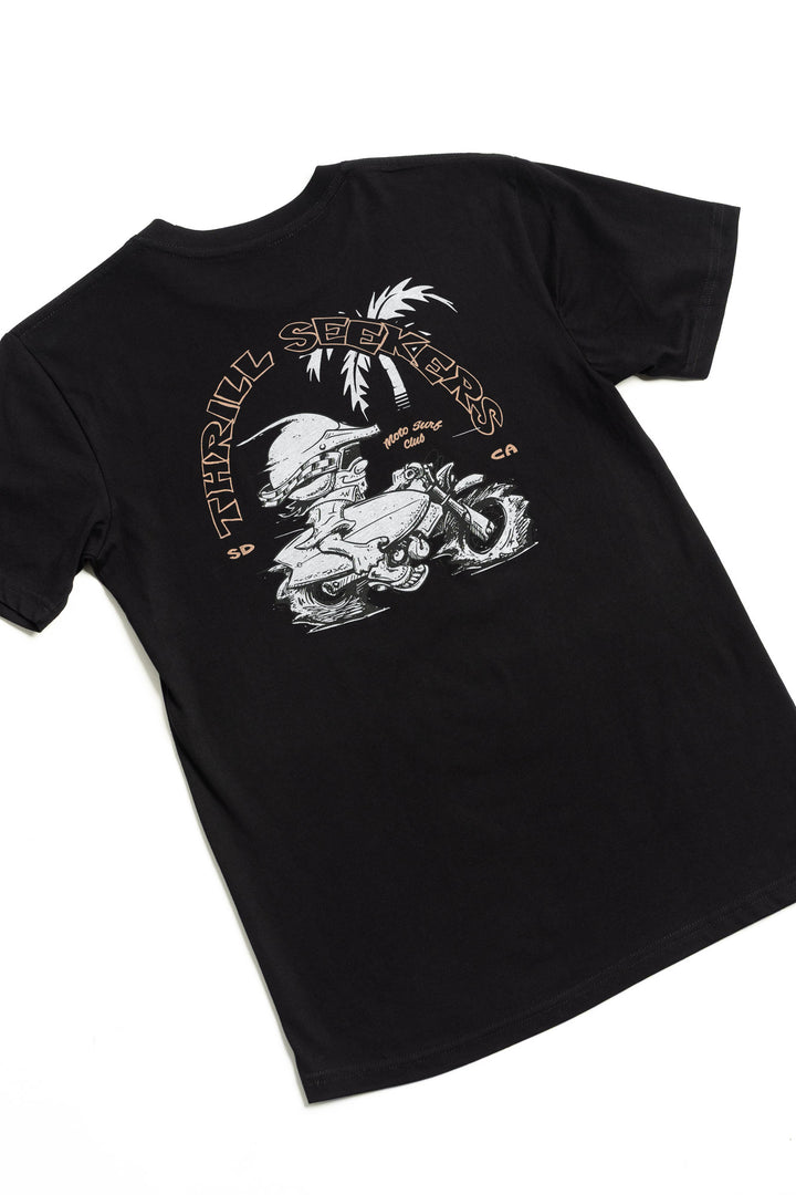Kids Surf Moto Tee - Black
