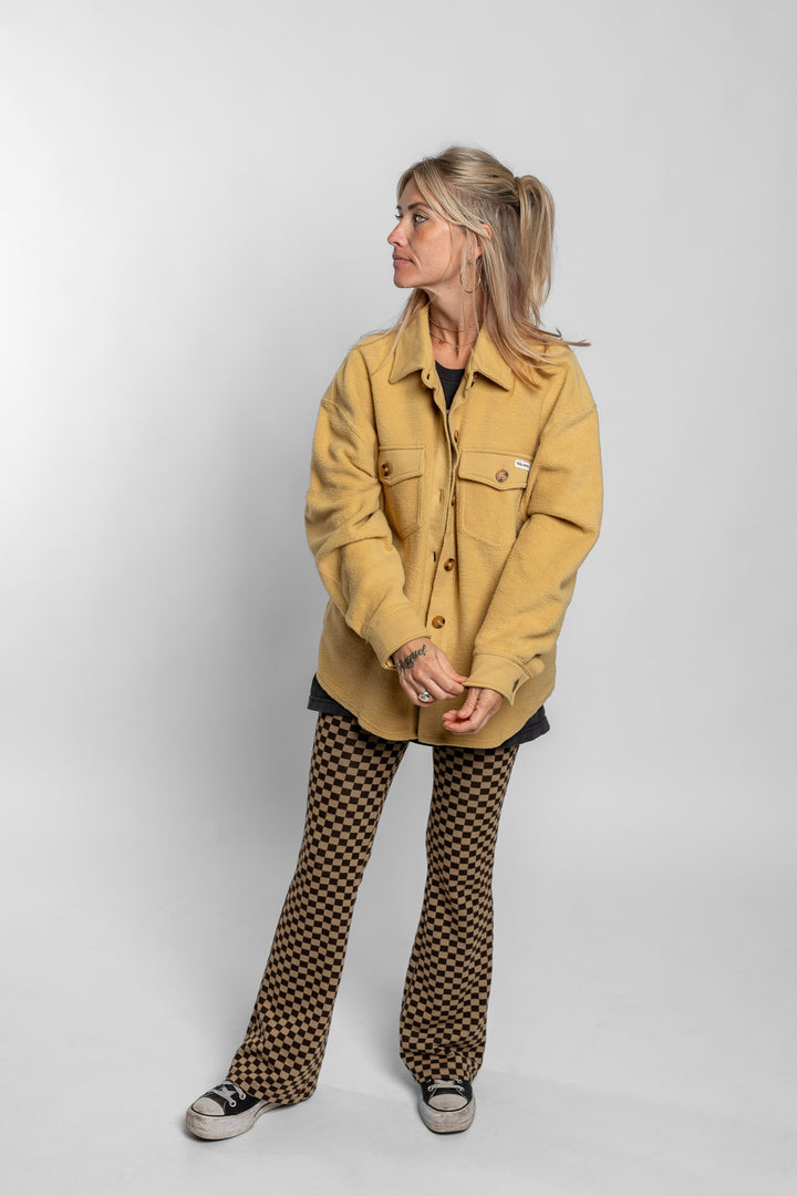 Babes Button Jacket - Golden Yellow