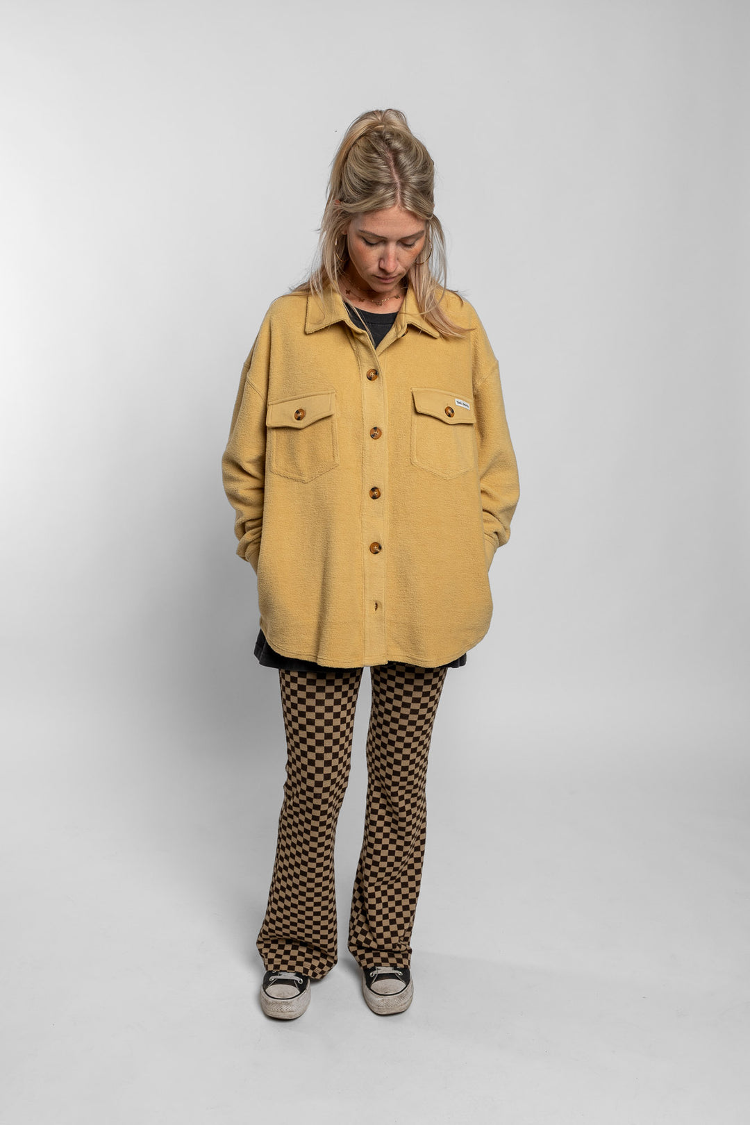 Babes Button Jacket - Golden Yellow