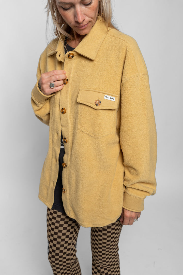 Babes Button Jacket - Golden Yellow