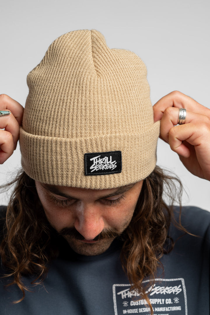 Label Beanie - Khaki