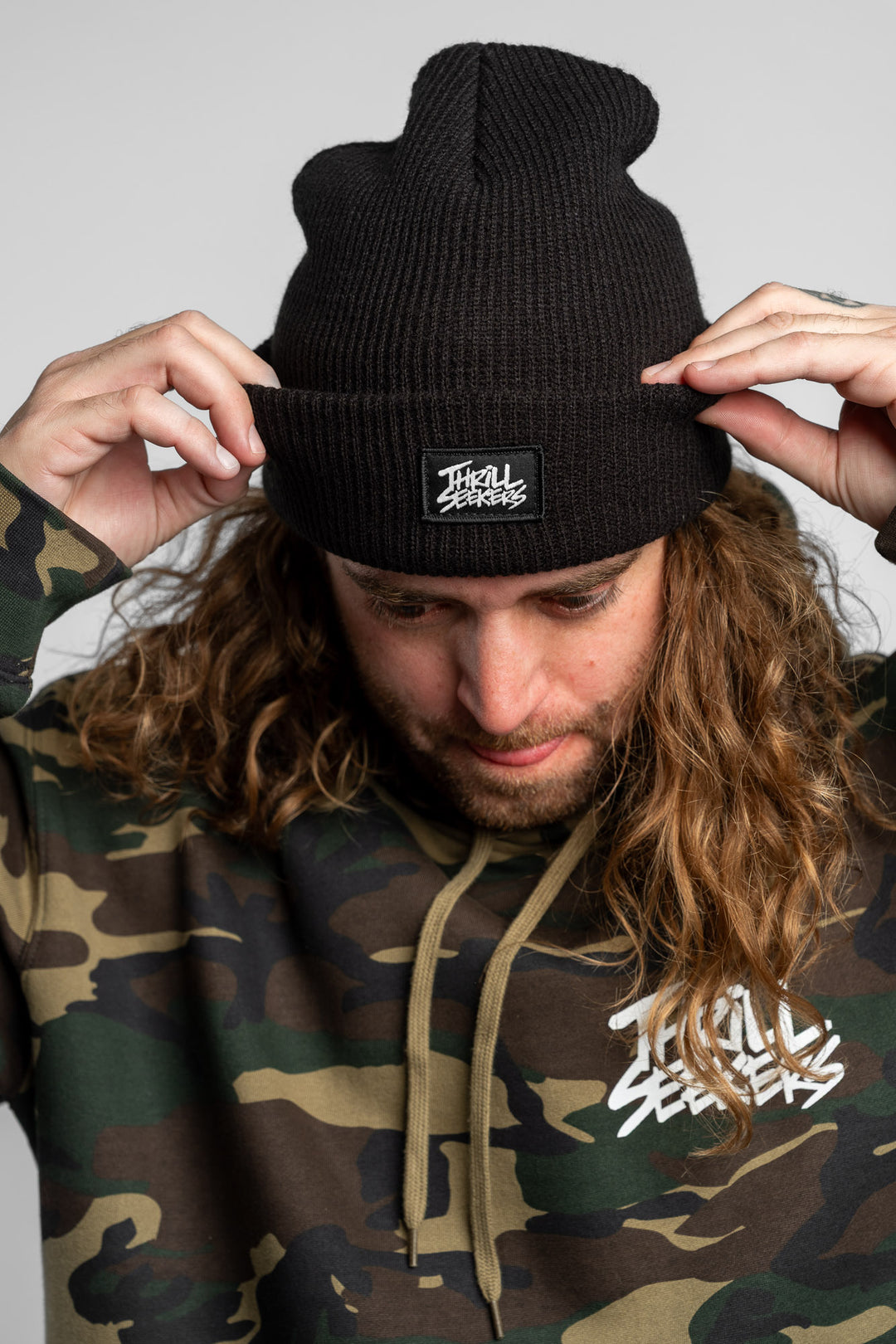 Label Beanie - Black