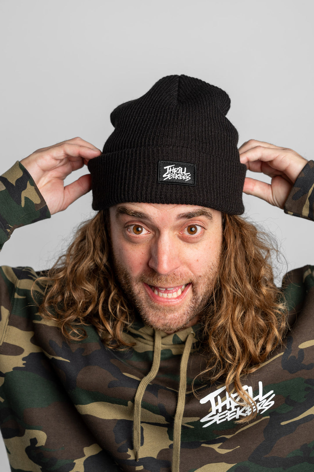 Label Beanie - Black