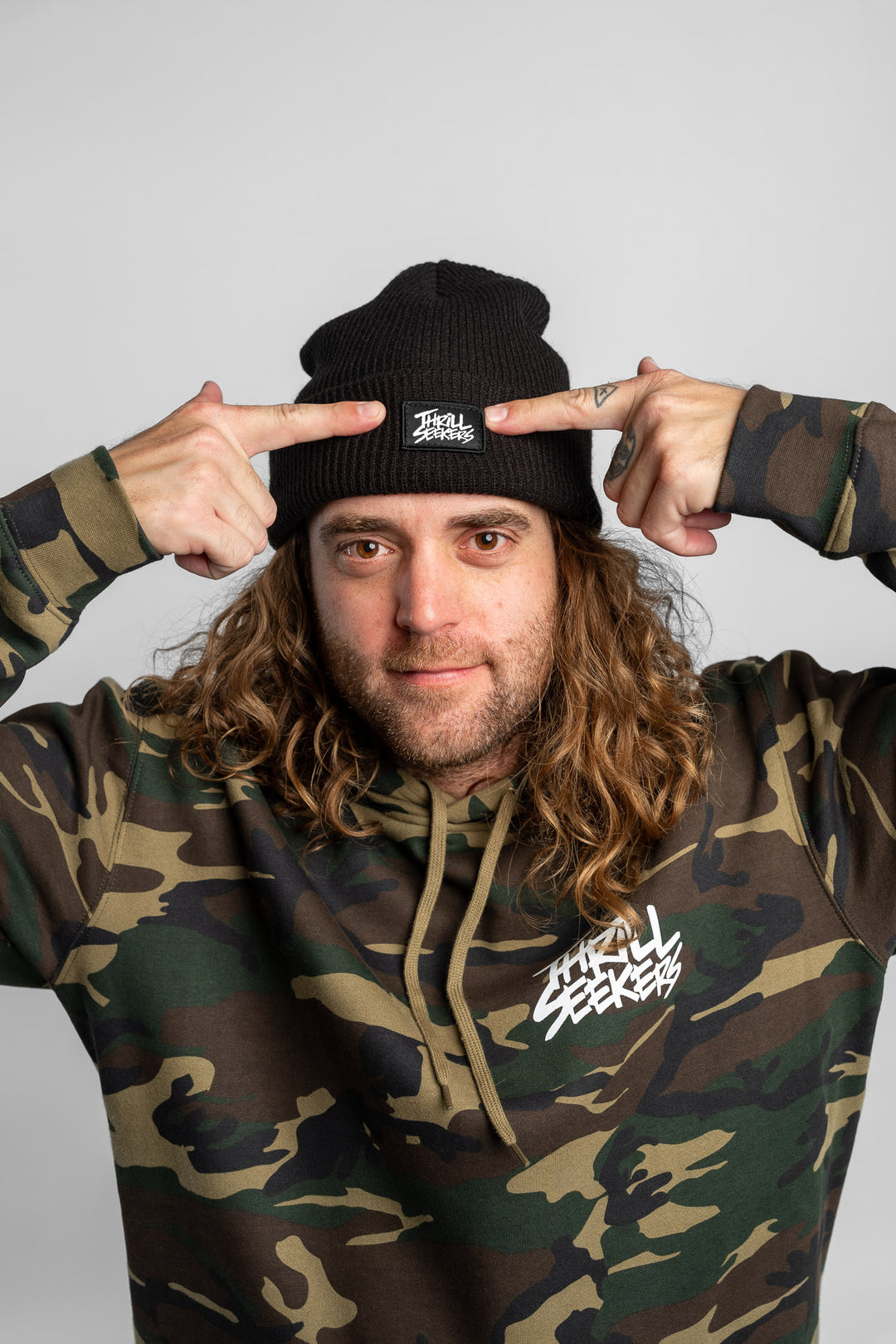 Label Beanie - Black