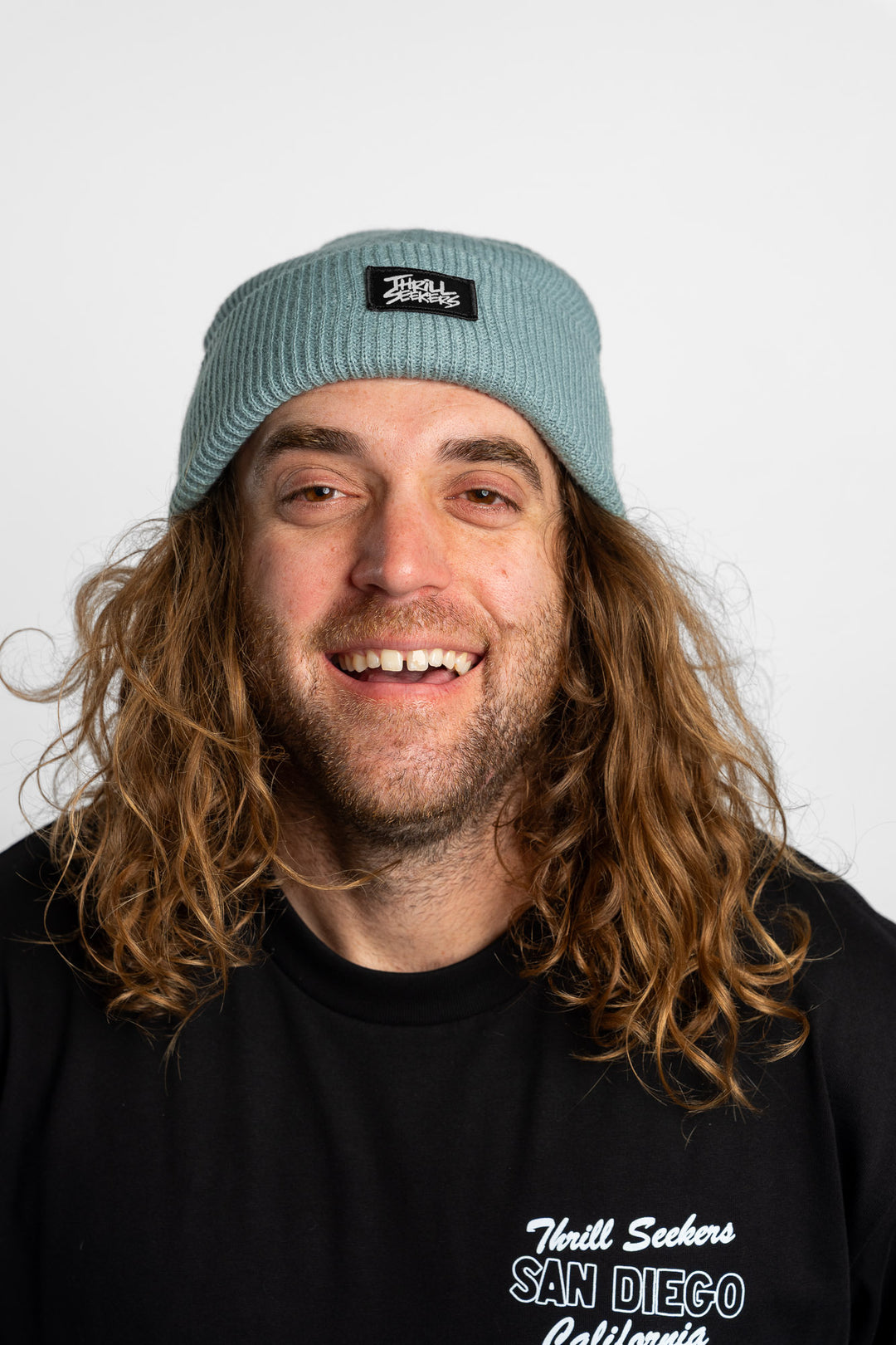 Label Beanie - Slate