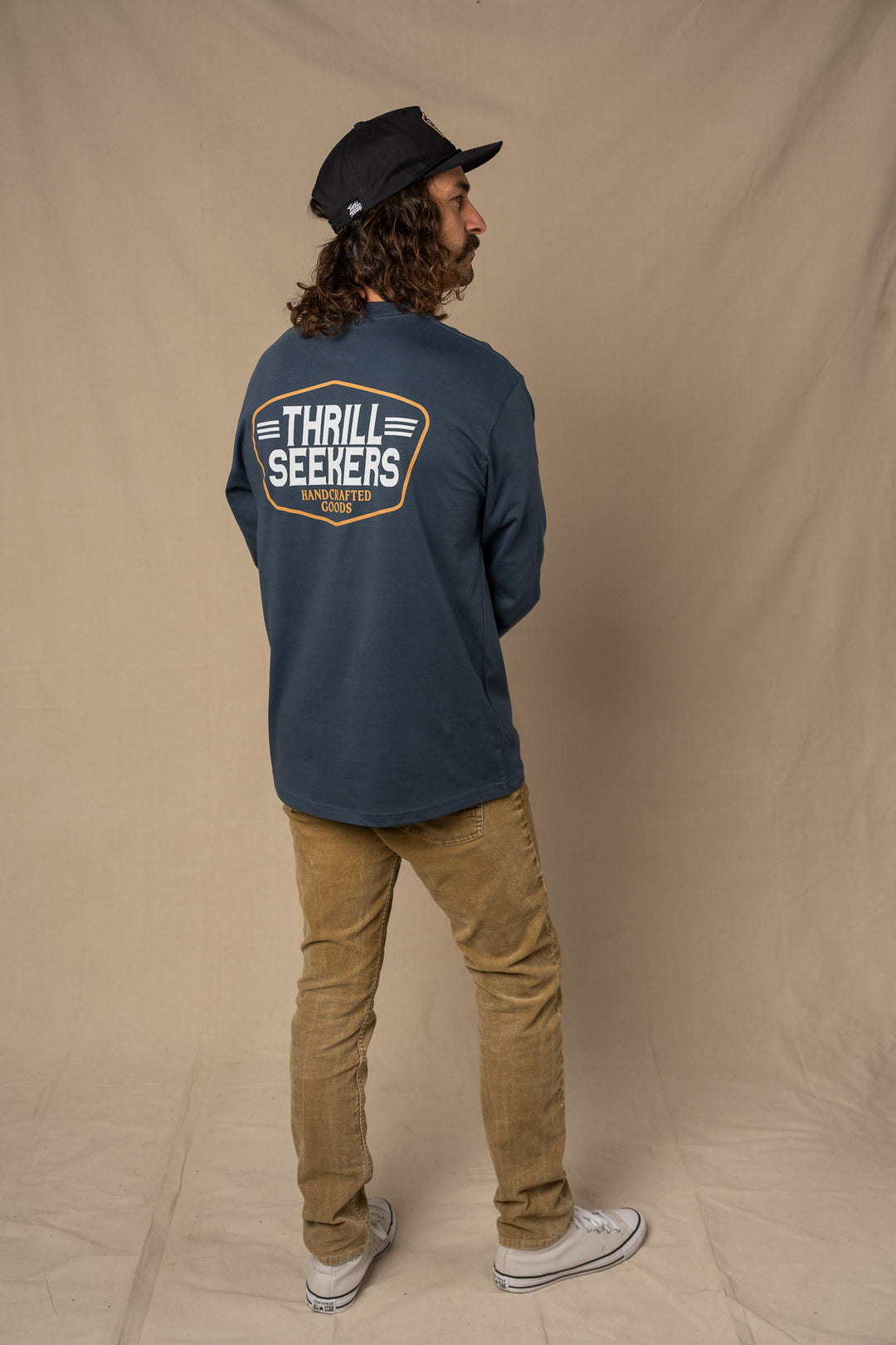 Handcrafted Longsleeve - Dusted Navy
